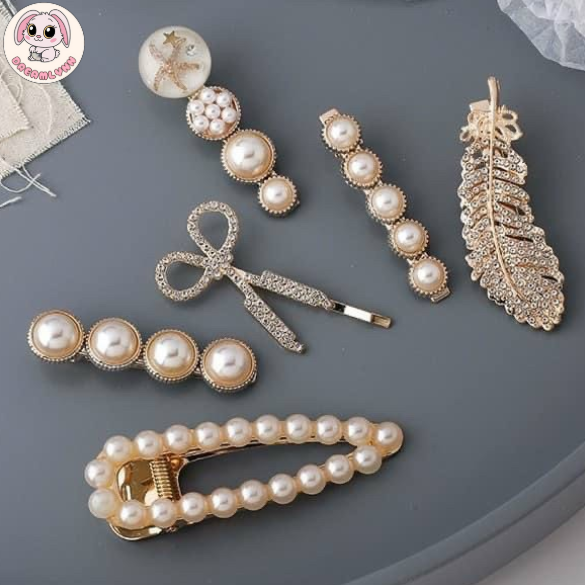 kẹp tóc ngọc trai