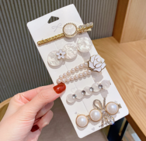 kẹp tóc ngọc trai