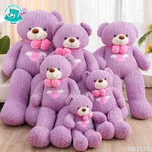 Gấu Bông Teddy Angel Tím