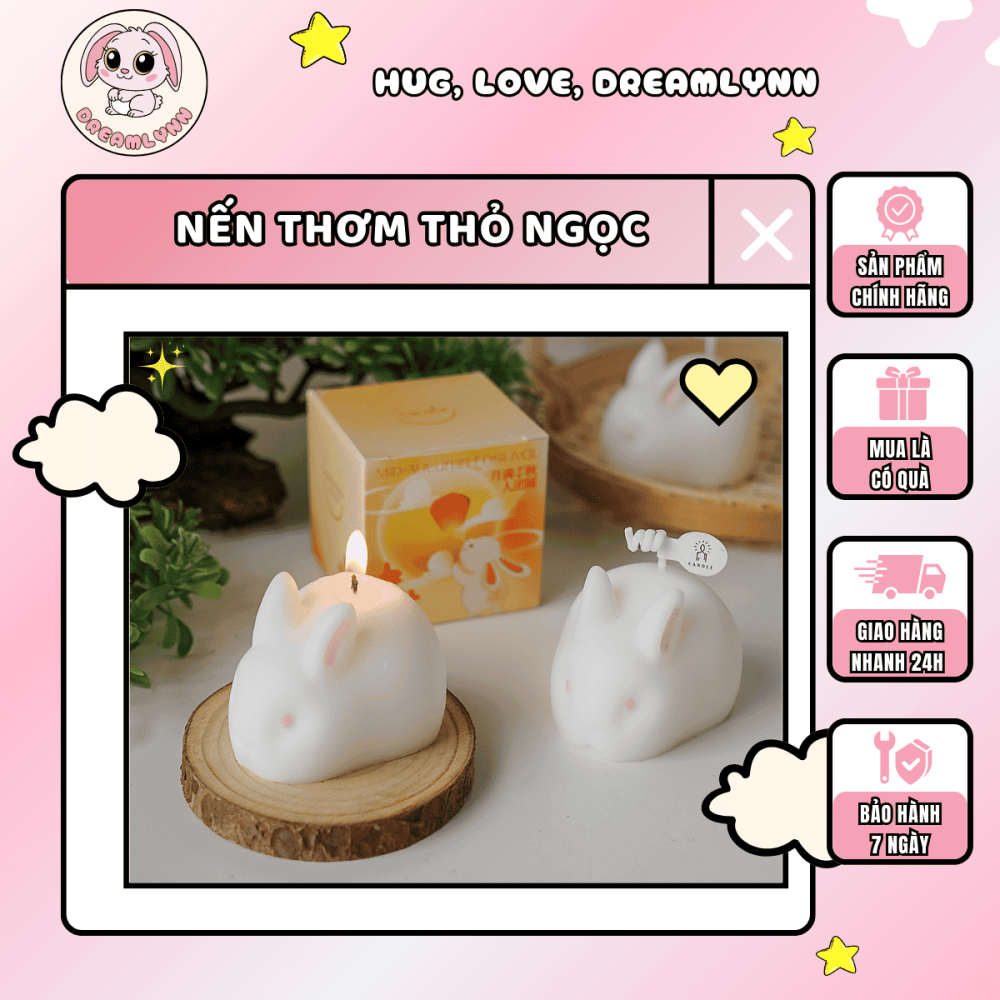 Nến thơm Thỏ ngọc