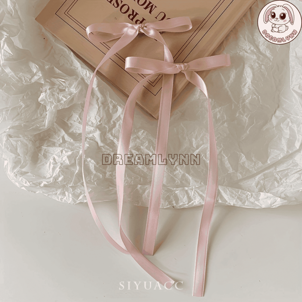 Kẹp tóc ruy băng nơ bướm