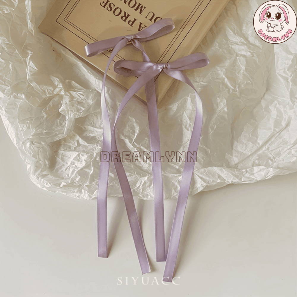 Kẹp tóc ruy băng nơ bướm