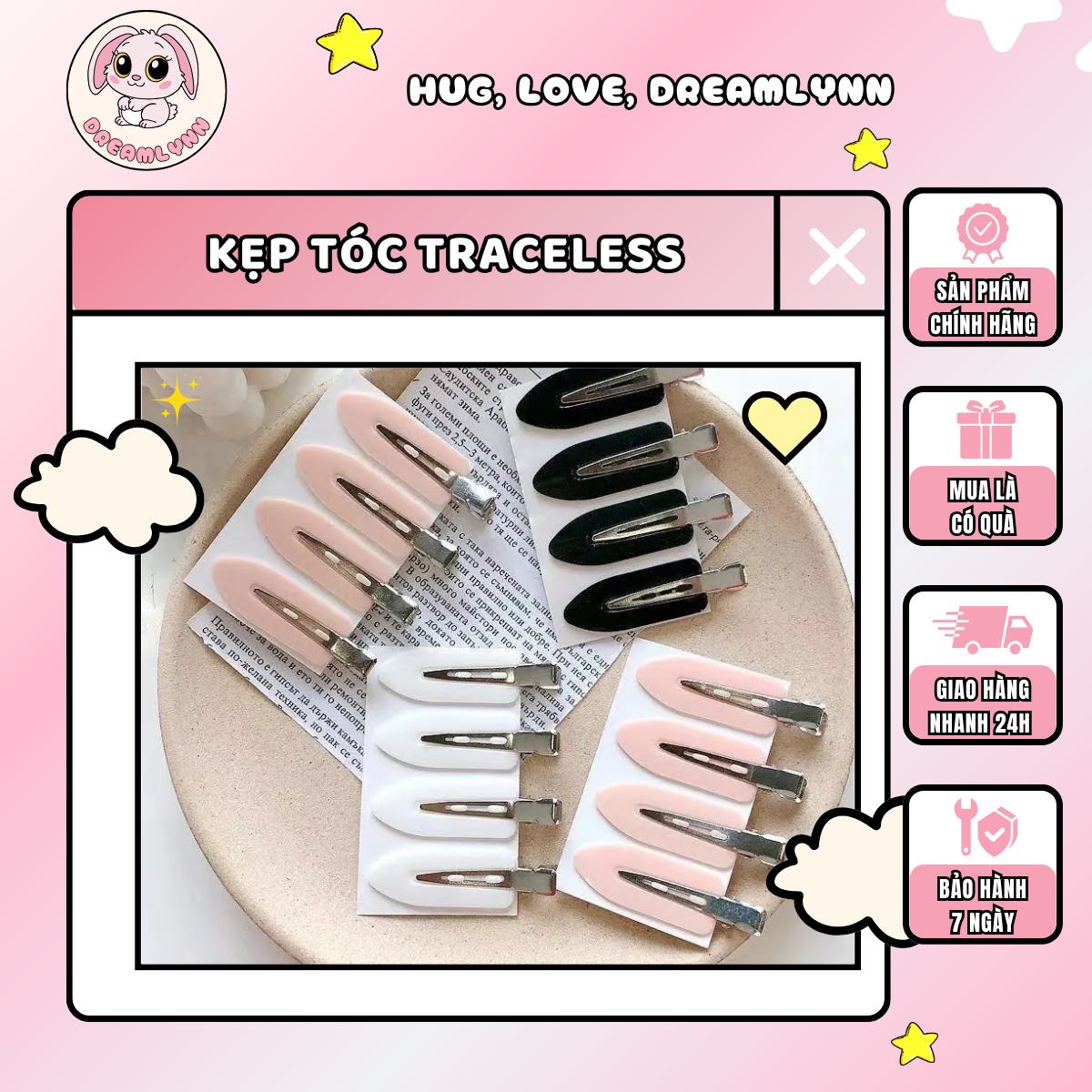 Kẹp tóc Traceless