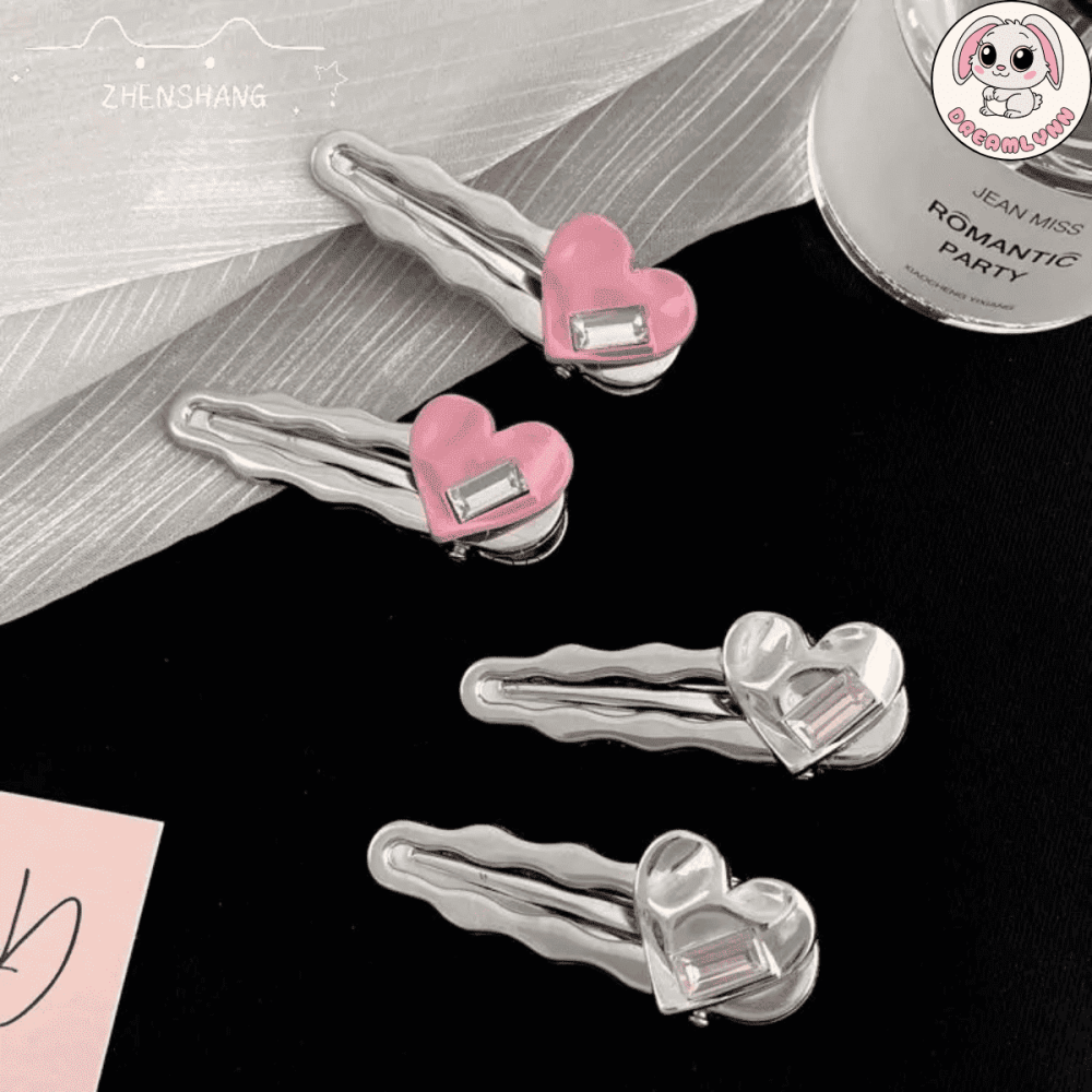 Kẹp tóc kim loại charm