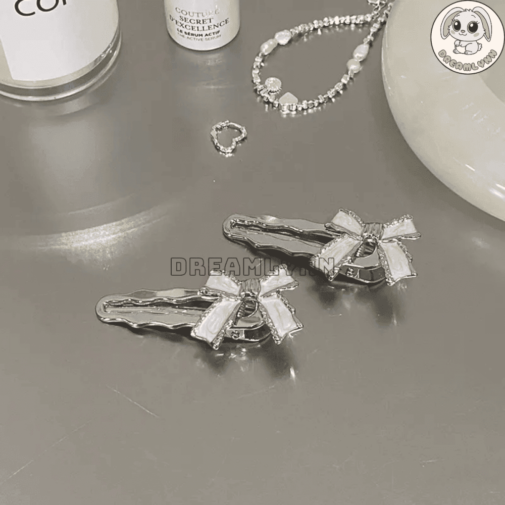 Kẹp tóc kim loại charm