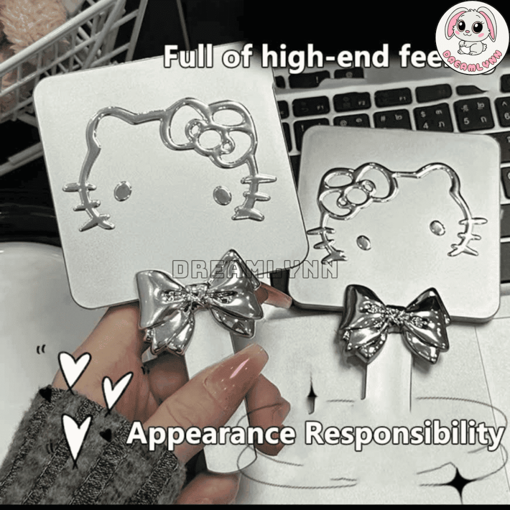 Gương xám Hello Kitty
