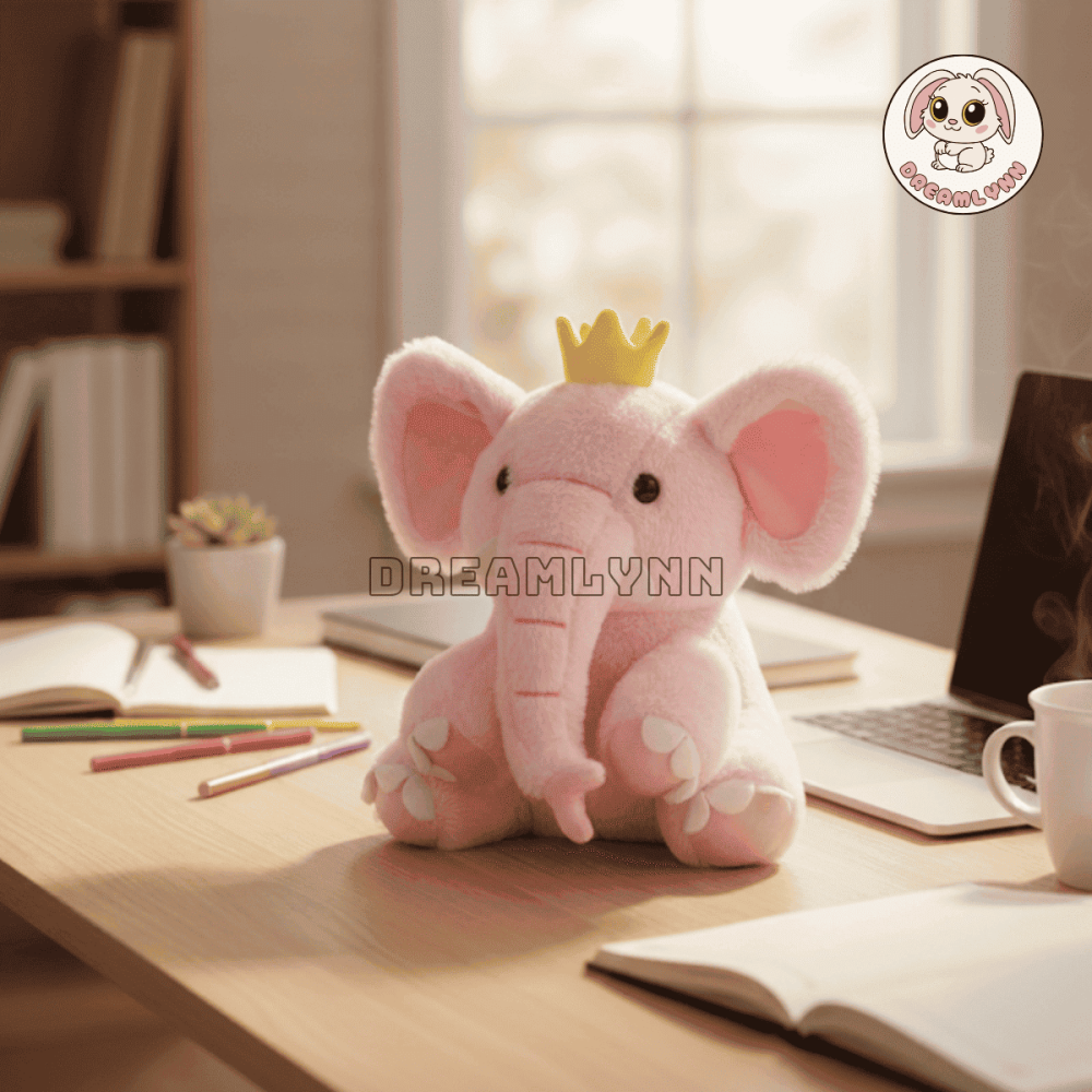 gấu bông voi hồng