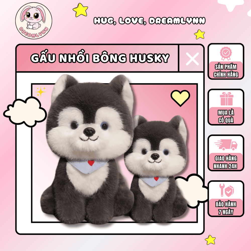 Gấu Nhồi Bông Husky