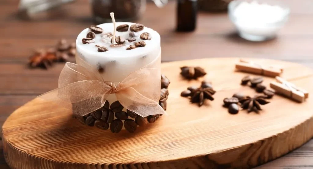 làm nến thơm từ bã cà phê